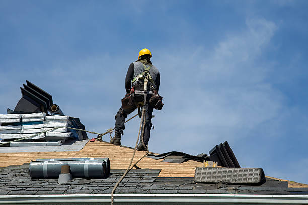 Professional Gutter Installation technician working in Carmen, ID